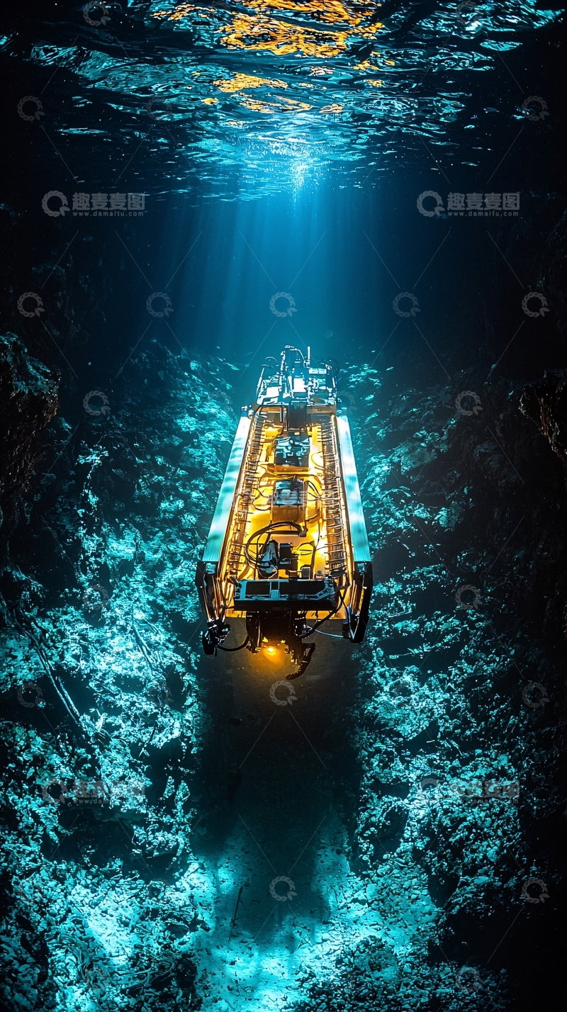 高清大图下载【趣麦麦图】深海探测器