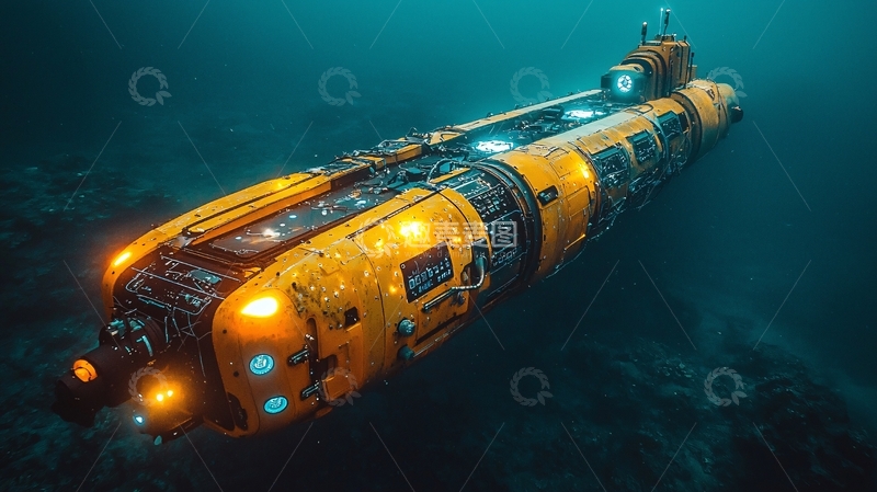 高清大图下载【趣麦麦图】深海黄色潜水器