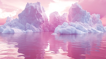 粉色冰山