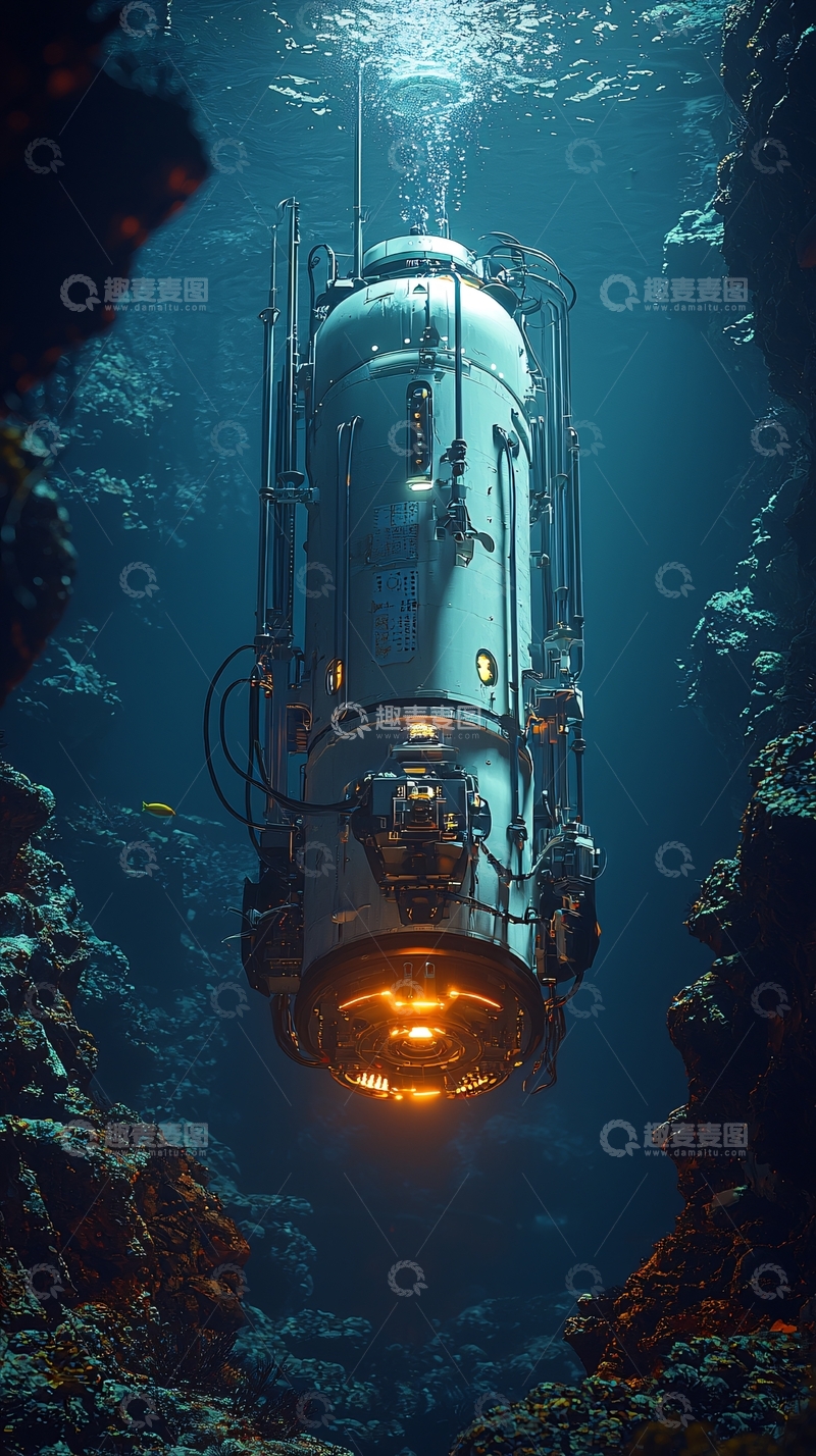 高清大图下载【趣麦麦图】深海潜水器