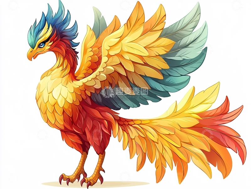 高清大图下载【趣麦麦图】火焰般色彩的凤凰
