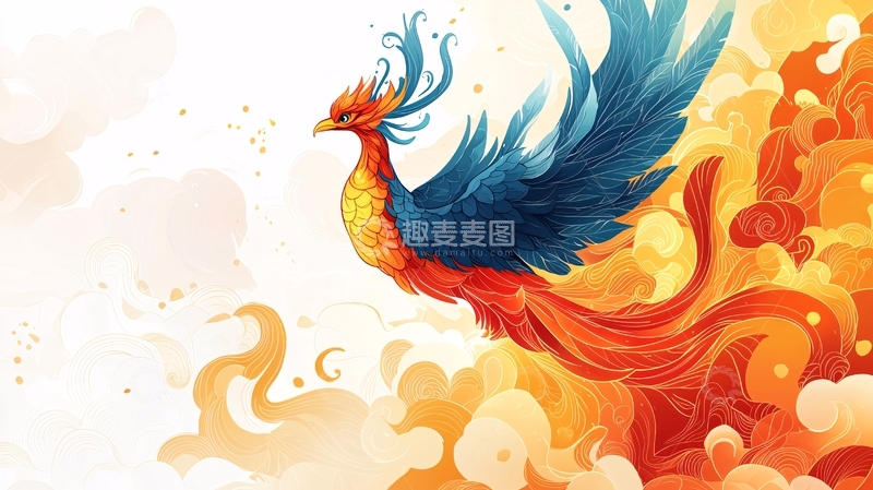高清大图下载【趣麦麦图】火凤凰