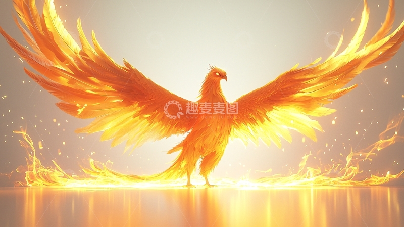 高清大图下载【趣麦麦图】火焰凤凰