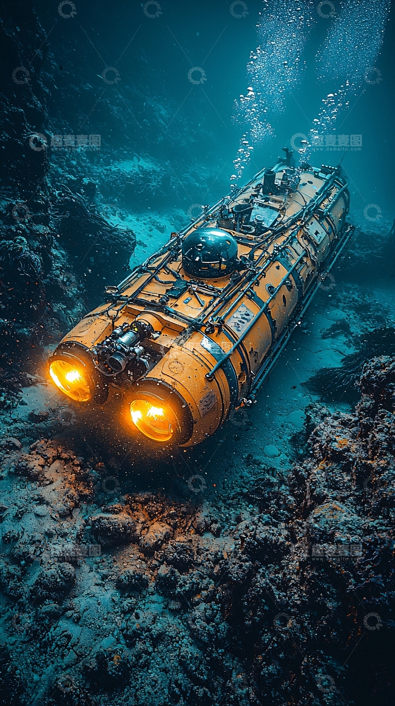 高清大图下载【趣麦麦图】深海探测器