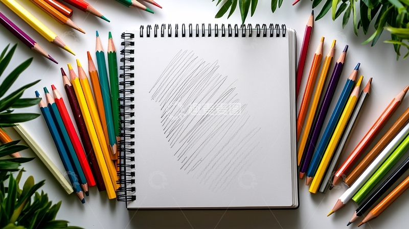 高清大图下载【趣麦麦图】绘画工具静物