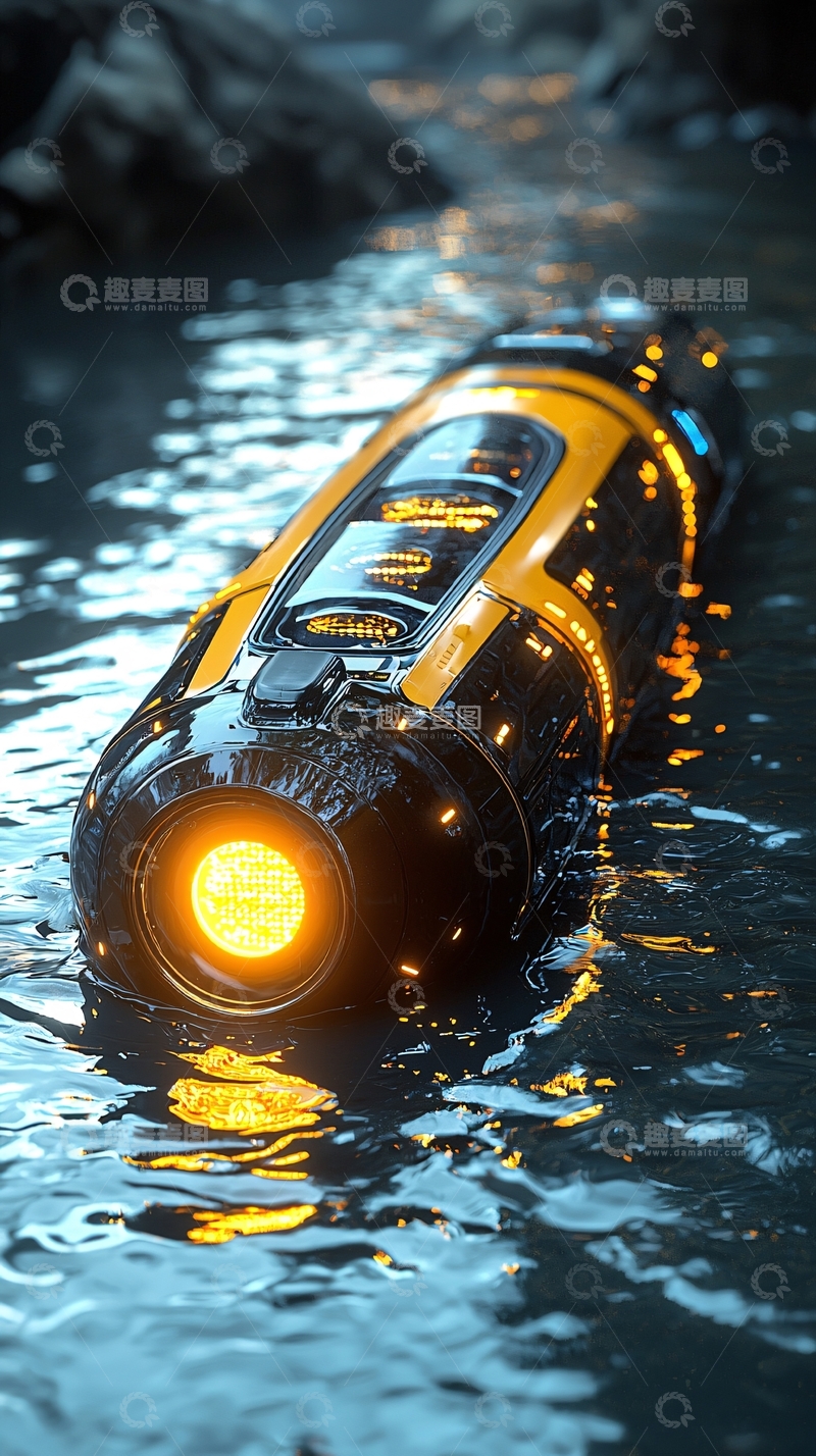 高清大图下载【趣麦麦图】未来科技潜水器