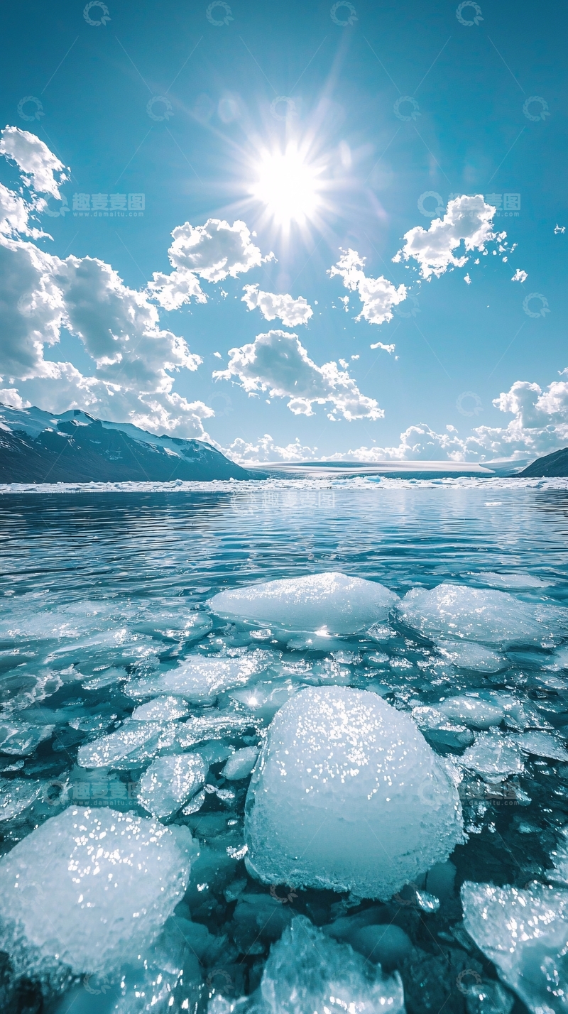 高清大图下载【趣麦麦图】冰川融水