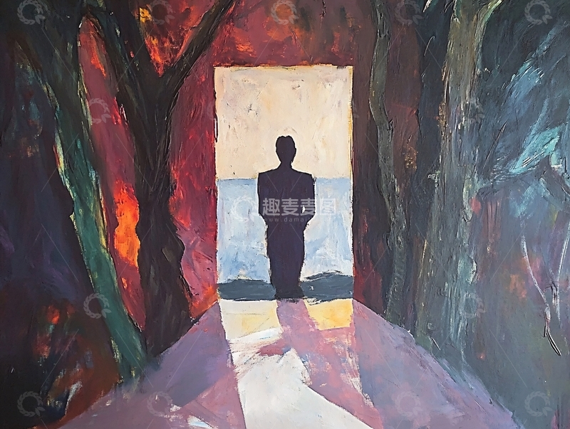 高清大图下载【趣麦麦图】门后风景