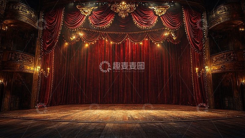 高清大图下载【趣麦麦图】剧院舞台背景
