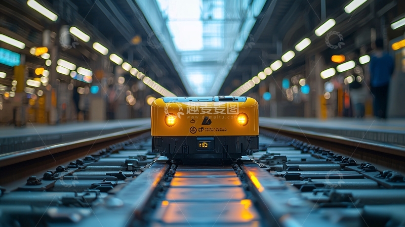 高清大图下载【趣麦麦图】轨道检查机器人