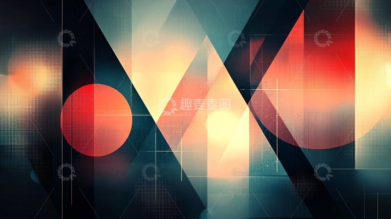 高清大图下载【趣麦麦图】抽象几何背景