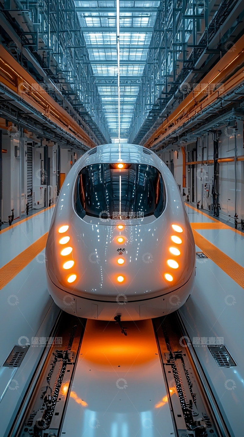 高清大图下载【趣麦麦图】高速列车车头特写