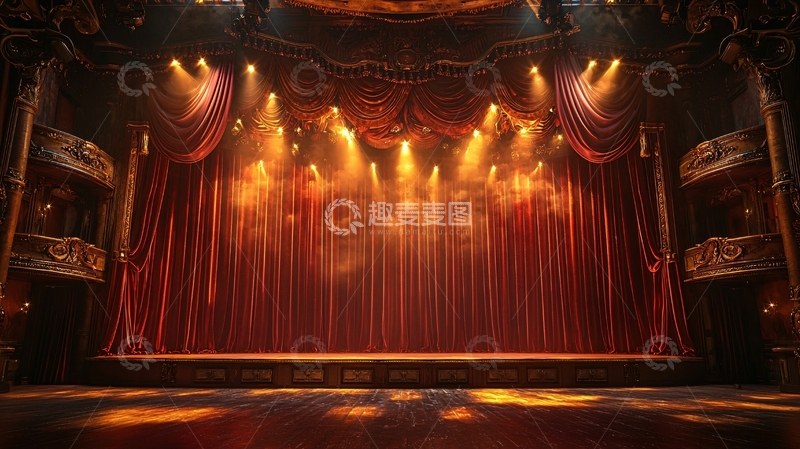 高清大图下载【趣麦麦图】华丽复古剧院舞台