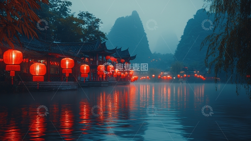 高清大图下载【趣麦麦图】水墨江南