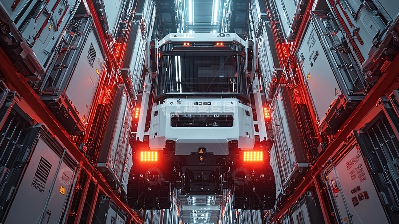 高清大图下载【趣麦麦图】未来科技卡车