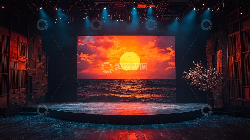 高清大图下载【趣麦麦图】舞台背景