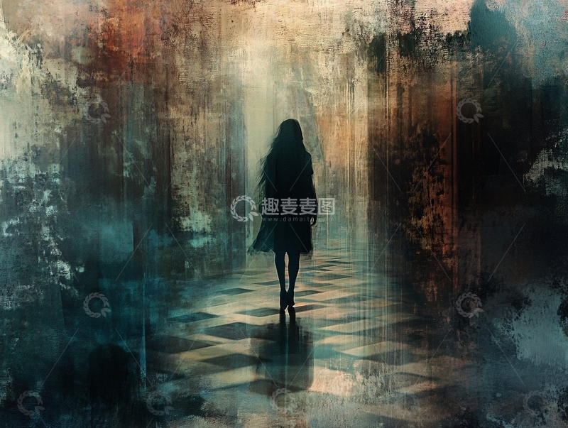 高清大图下载【趣麦麦图】-黑暗长廊