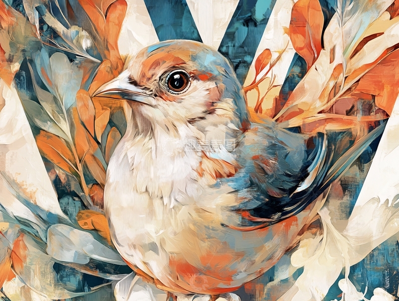 高清大图下载【趣麦麦图】水彩鸟