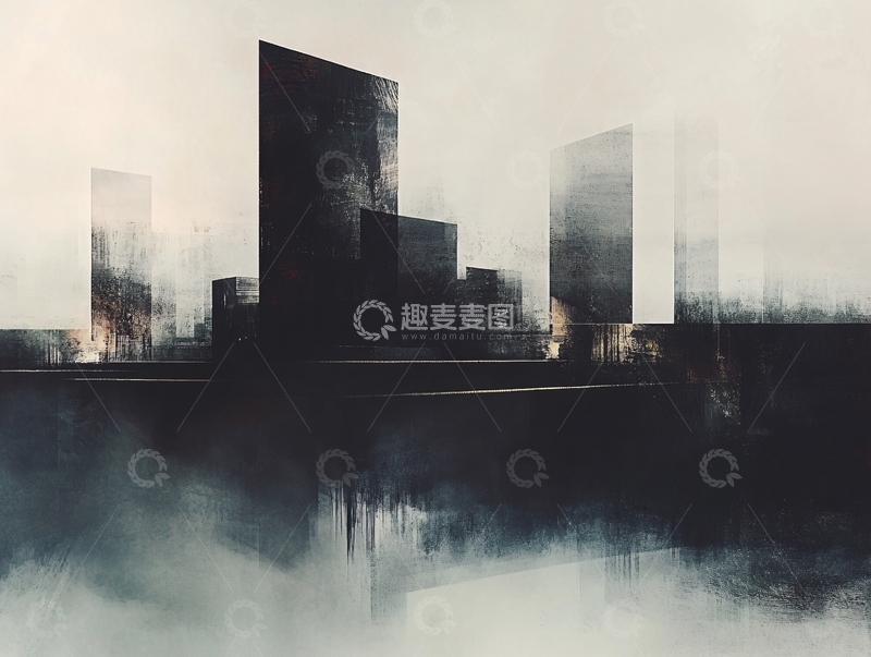 高清大图下载【趣麦麦图】抽象城市