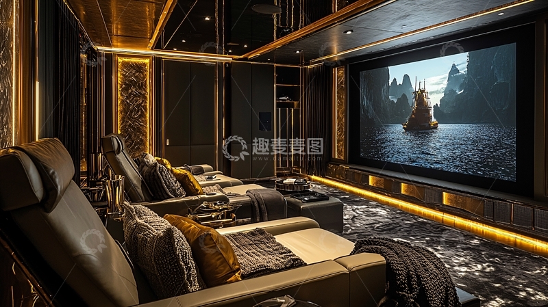 高清大图下载【趣麦麦图】奢华家庭影院
