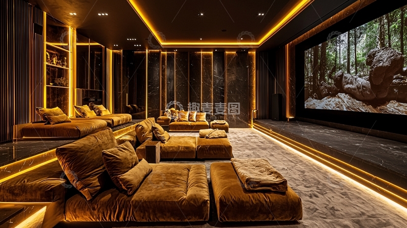 高清大图下载【趣麦麦图】奢华家庭影院
