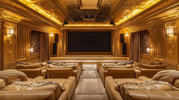 奢华金色家庭影院