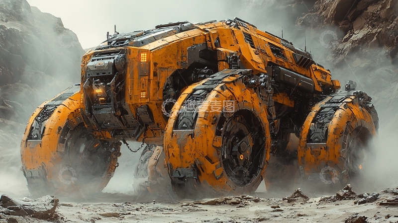 高清大图下载【趣麦麦图】未来科技越野车