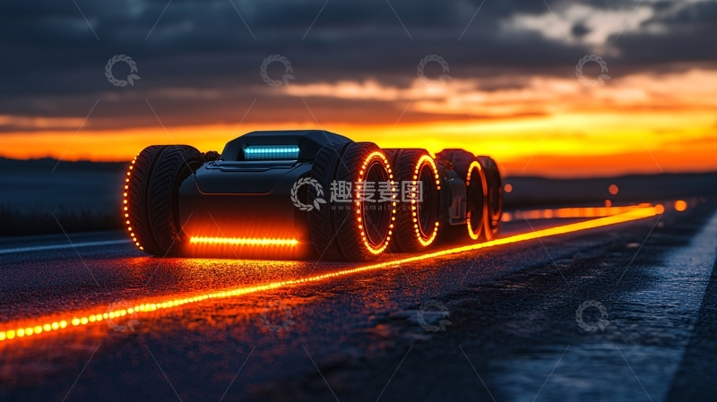 高清大图下载【趣麦麦图】未来感自动驾驶汽车