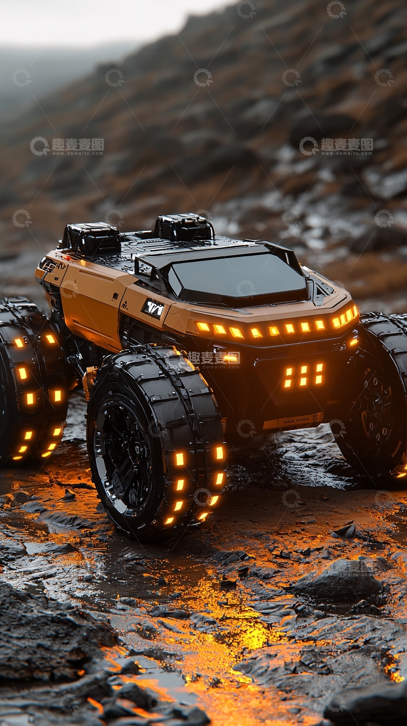 高清大图下载【趣麦麦图】未来感越野车