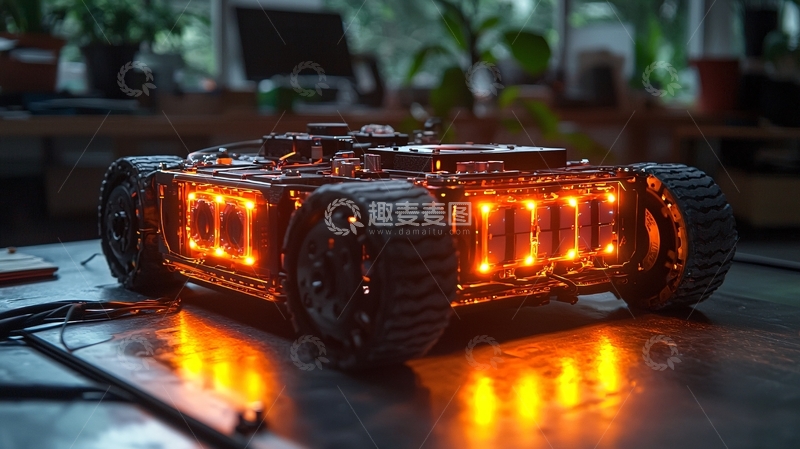 高清大图下载【趣麦麦图】炫酷科技感越野机器人