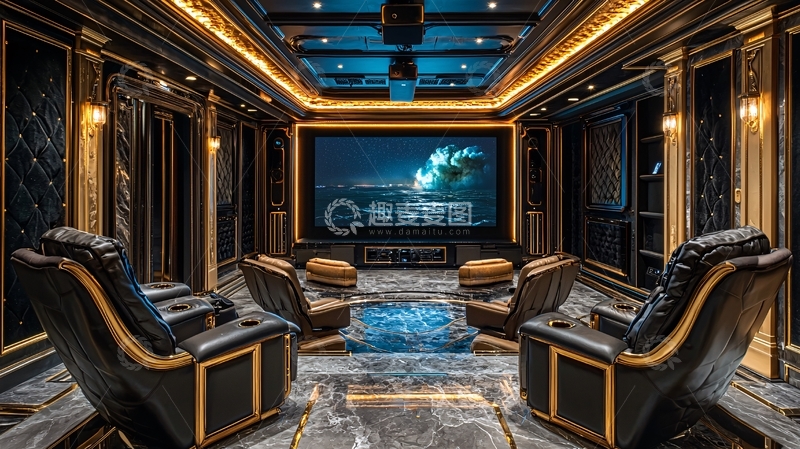 高清大图下载【趣麦麦图】奢华家庭影院