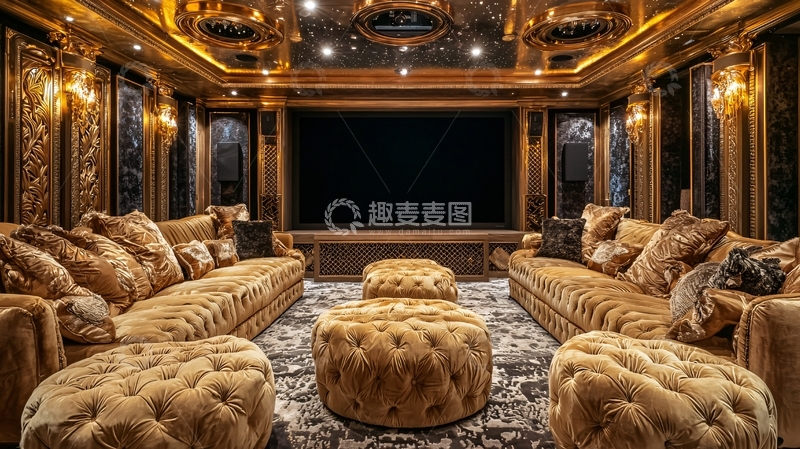 高清大图下载【趣麦麦图】奢华家庭影院