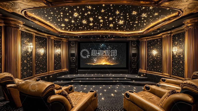 高清大图下载【趣麦麦图】奢华家庭影院
