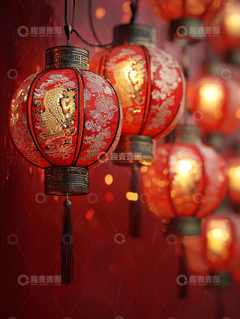 高清大图下载【趣麦麦图】红色灯笼