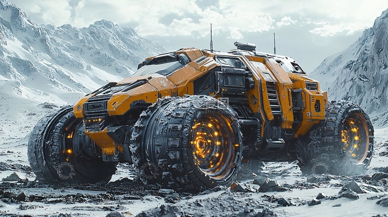 高清大图下载【趣麦麦图】未来科幻越野车