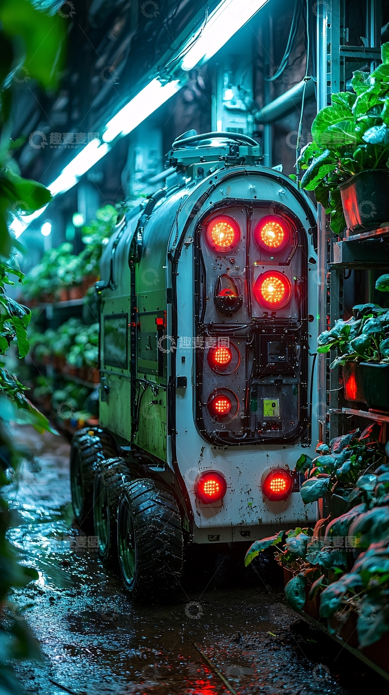 高清大图下载【趣麦麦图】室内农业机器人