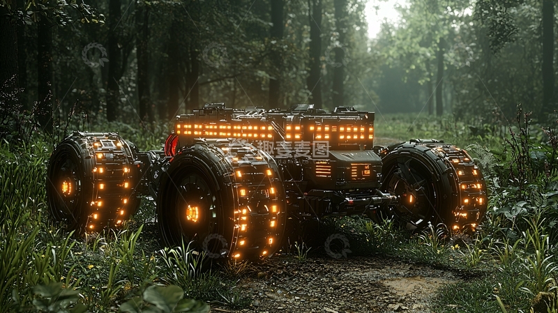 高清大图下载【趣麦麦图】未来科技越野车