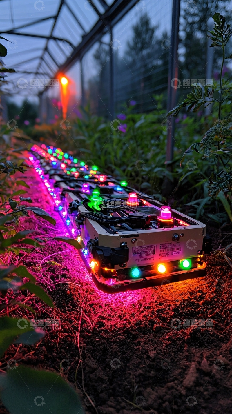 高清大图下载【趣麦麦图】温室灯光带植物照明