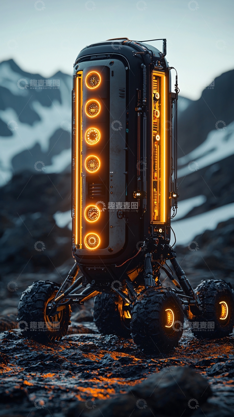 高清大图下载【趣麦麦图】未来科技感探测器