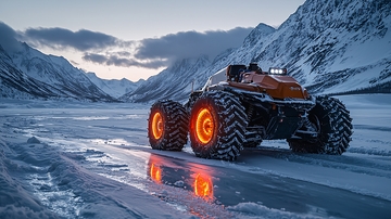 极地越野车冰雪路面