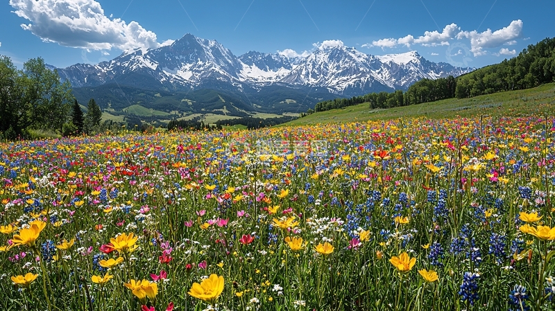 高清大图下载【趣麦麦图】高山野花盛开