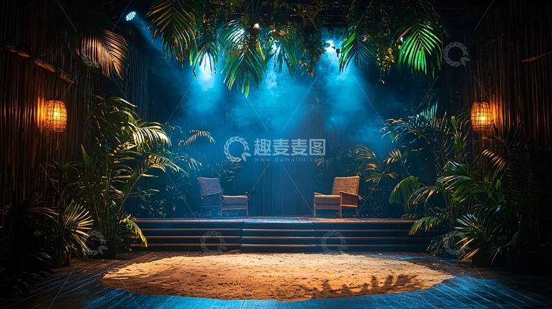 高清大图下载【趣麦麦图】舞台背景