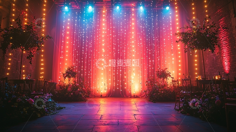 高清大图下载【趣麦麦图】舞台灯光背景