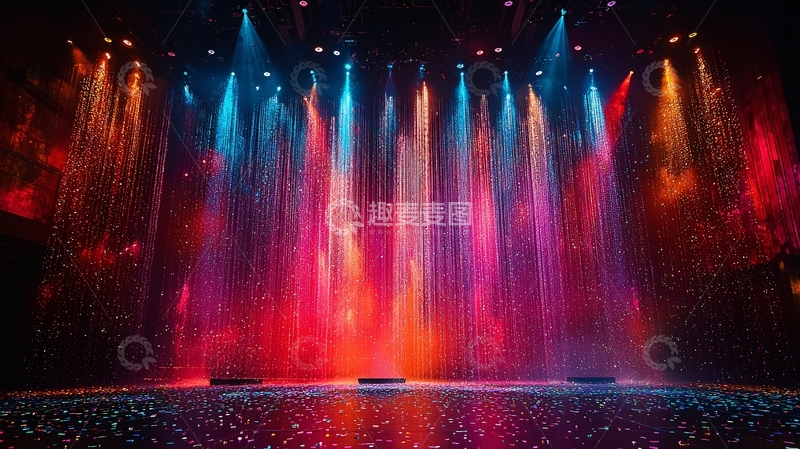 高清大图下载【趣麦麦图】绚丽多彩的舞台灯光秀