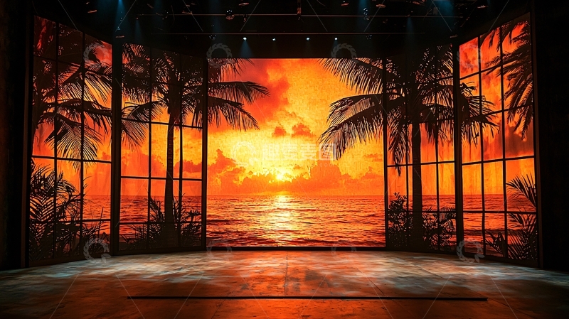 高清大图下载【趣麦麦图】舞台背景