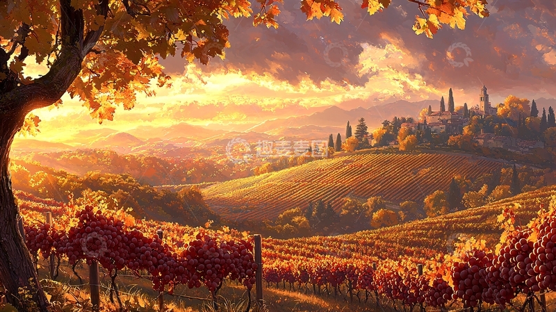 高清大图下载【趣麦麦图】秋日乡间田园风光