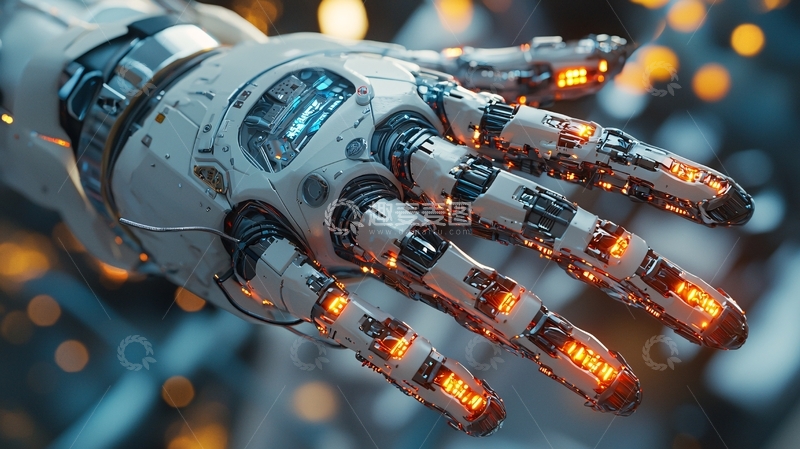 高清大图下载【趣麦麦图】未来科技感机械手
