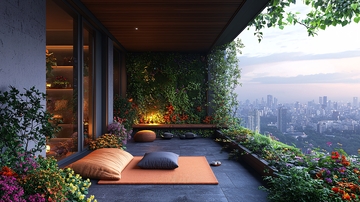 高层阳台花园景观设计