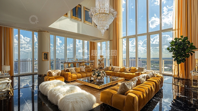 高清大图下载【趣麦麦图】高端公寓客厅