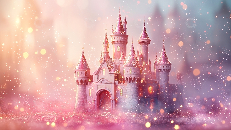 高清大图下载【趣麦麦图】梦幻粉色城堡